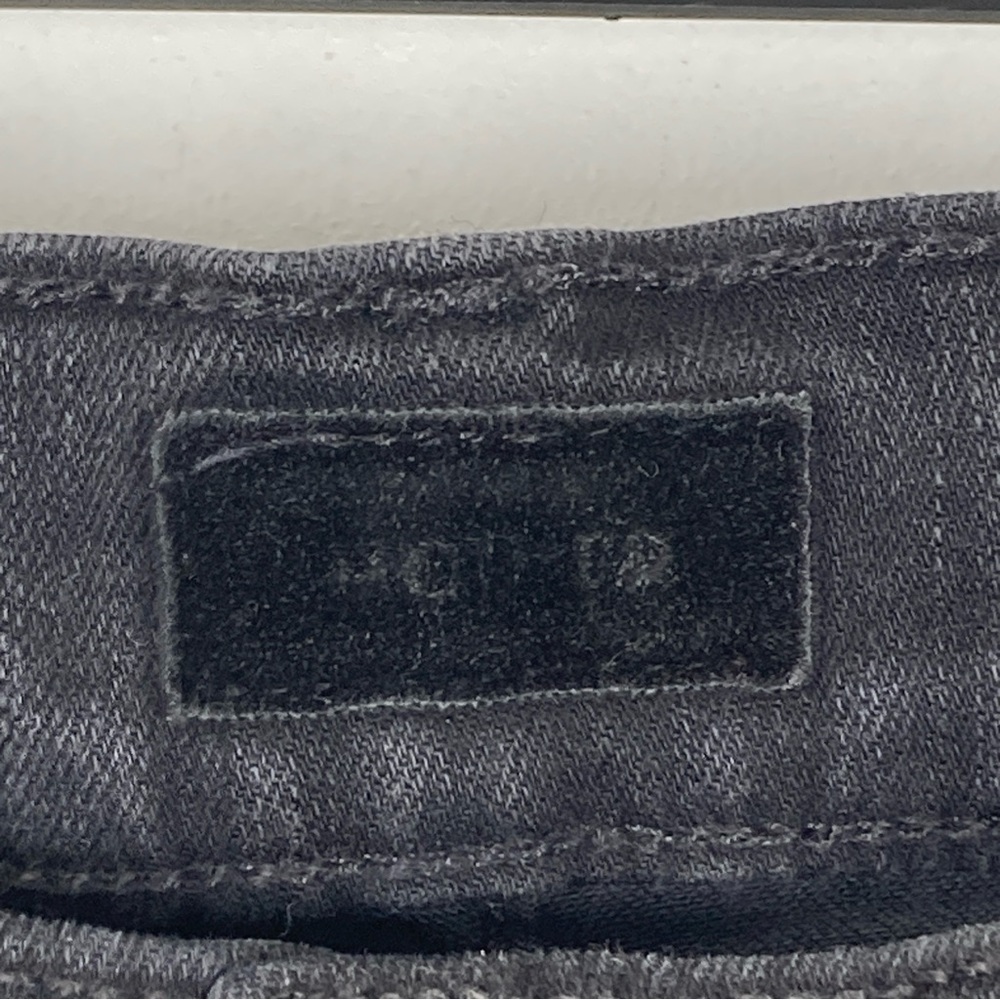 MOTHER The Insider Crop Step Fray Denim Jeans In Guilty Racer Size 30 Black - Picture 4 of 16